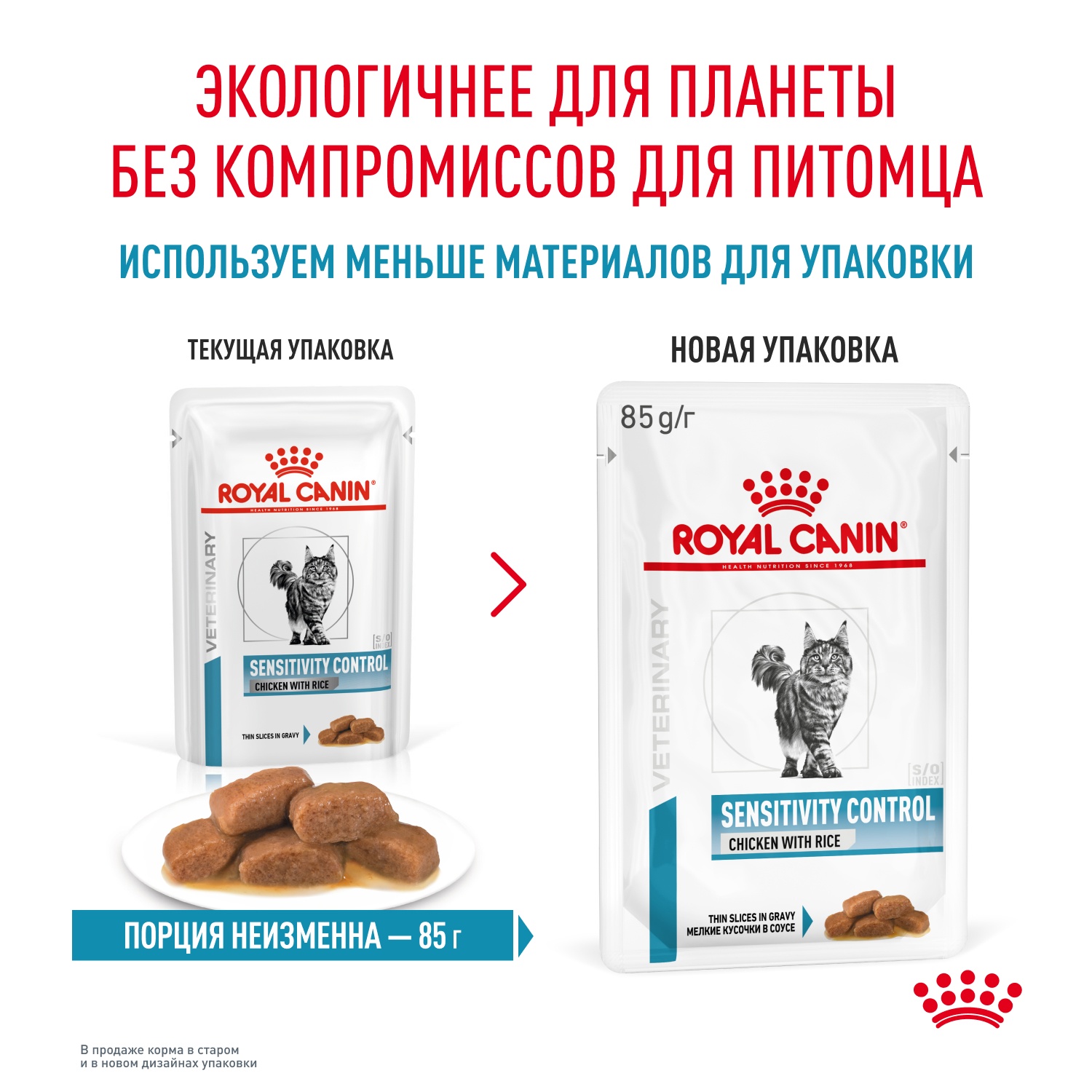Royal Canin Sensitivity Control Курица/Рис пауч для кошек 85 г 9