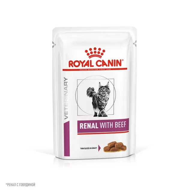 Royal Canin Renal Говядина пауч для кошек 85 г