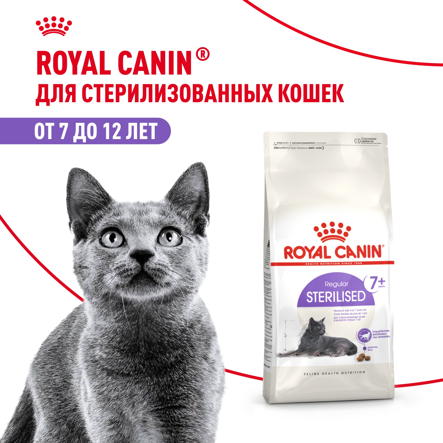 Royal Canin Sterilised 7+ для кошек 2