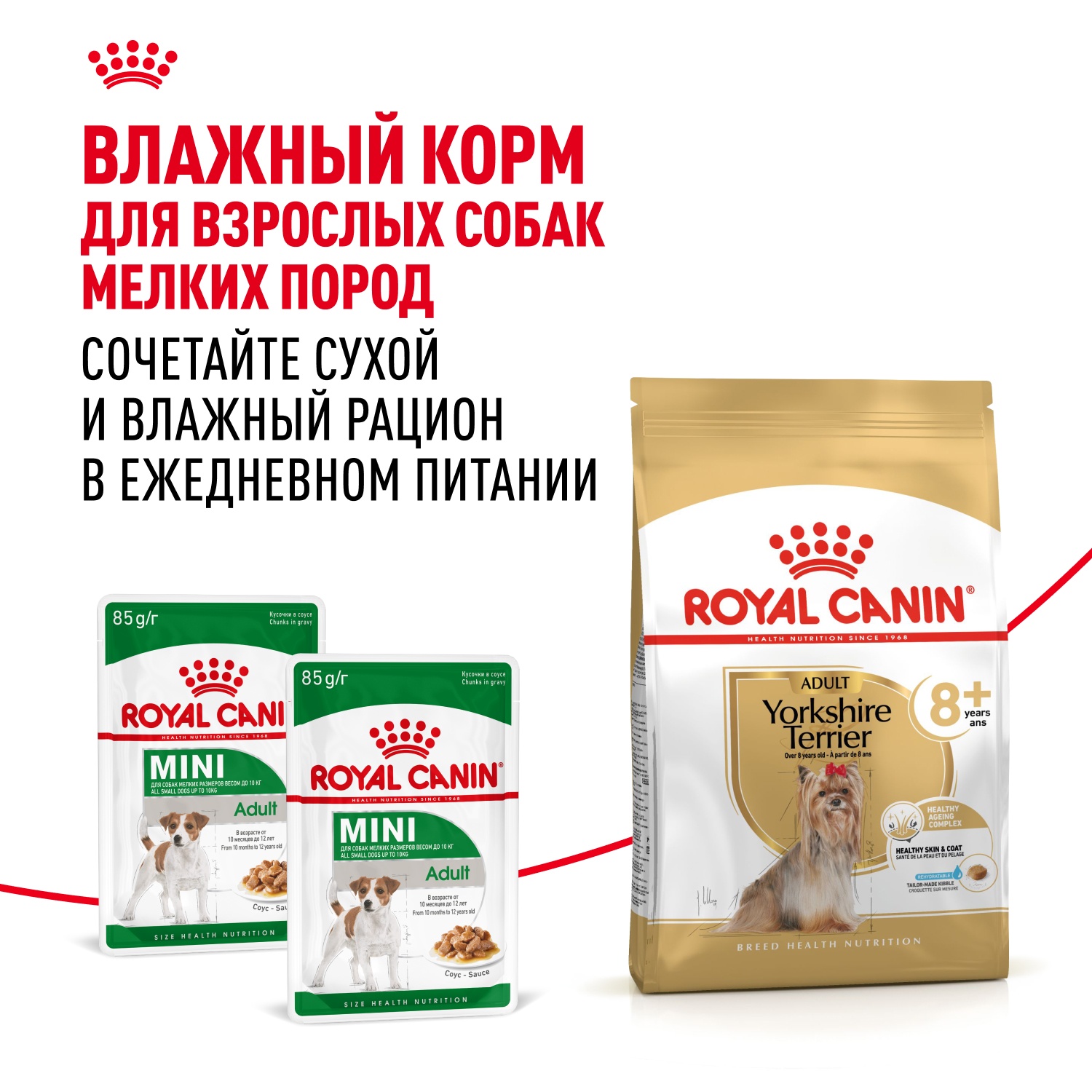 Royal Canin Yorkshire Terrier Adult 8+ для собак 8