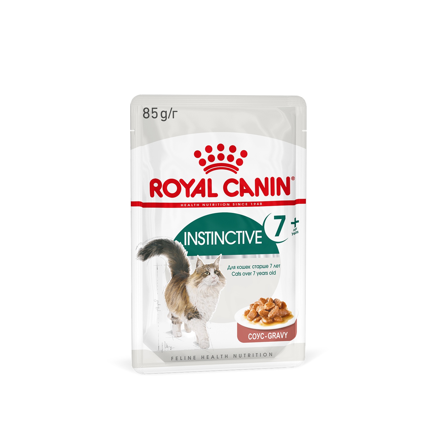 Royal Canin Instinctive 7+ в соусе пауч для кошек 85 г
