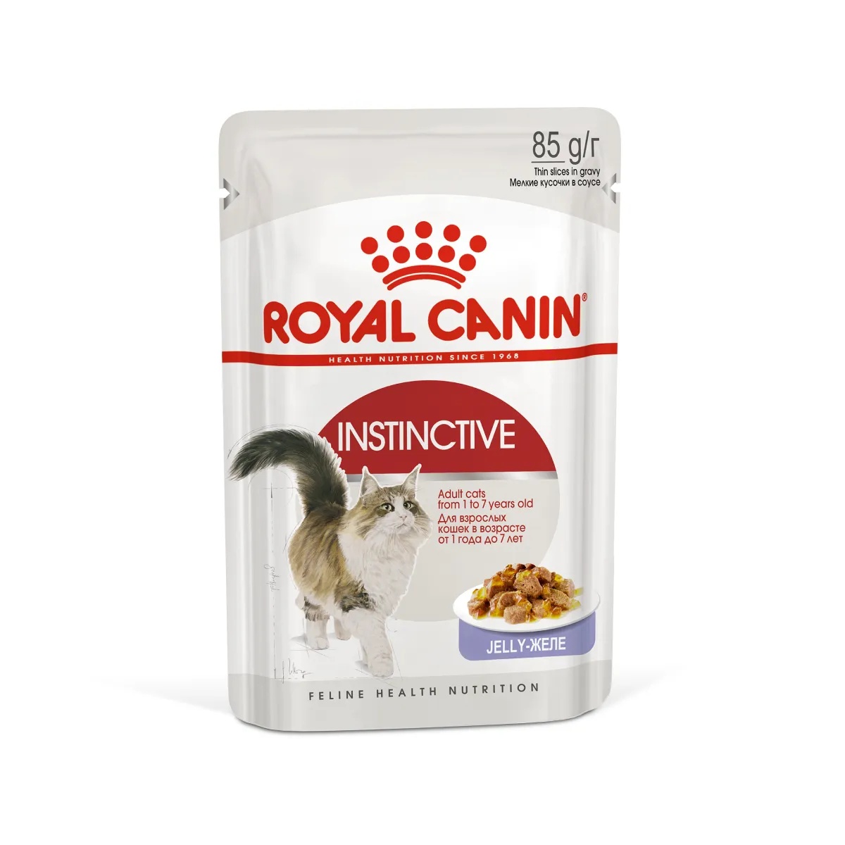 Royal Canin Instinctive в желе пауч для кошек 85 г