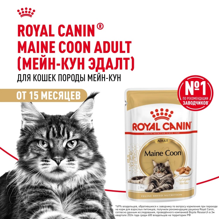Royal Canin Maine Coon в соусе пауч для кошек 85 г 2