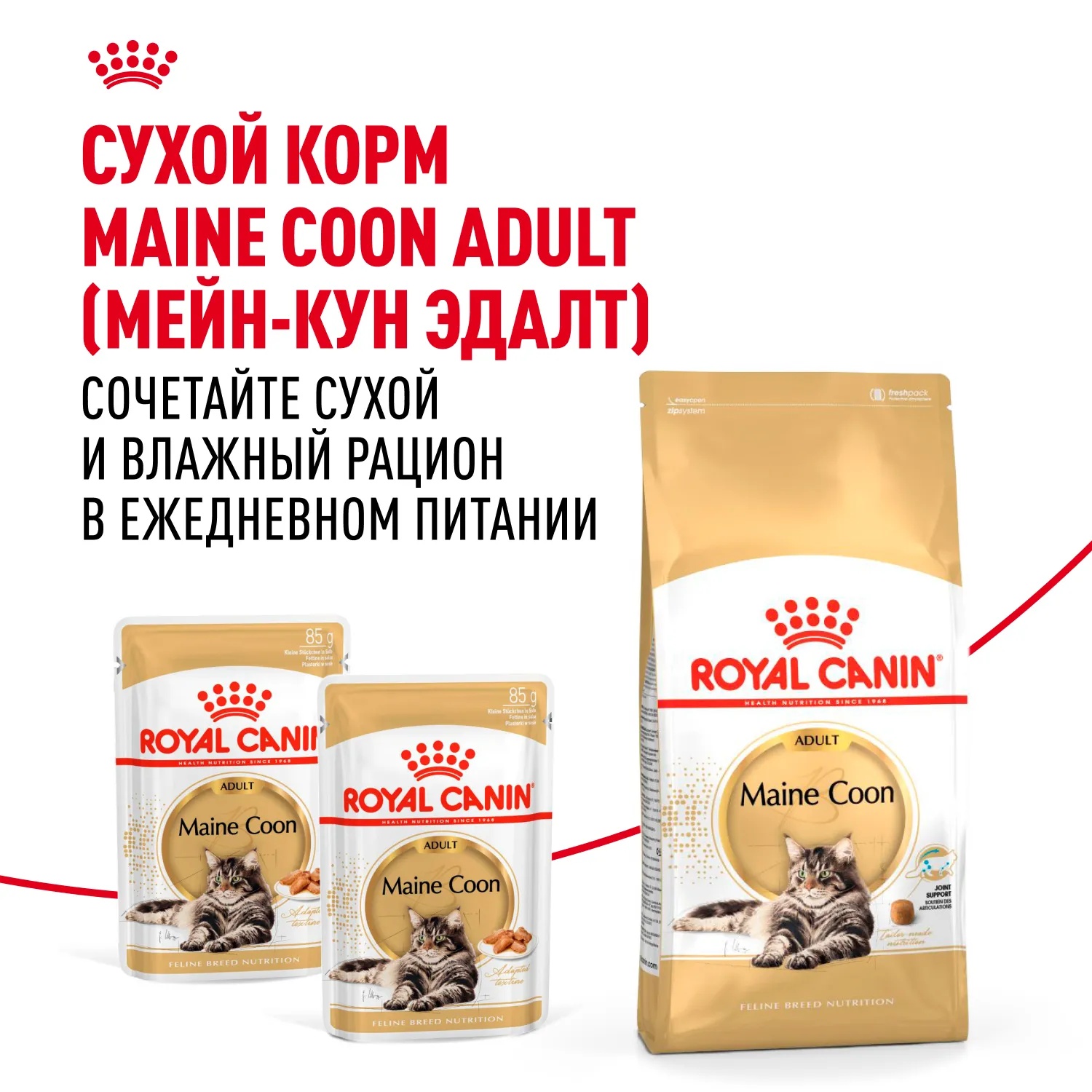 Royal Canin Maine Coon в соусе пауч для кошек 85 г 9