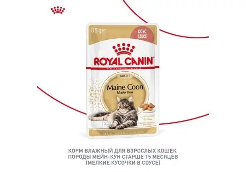 Royal Canin Maine Coon в соусе пауч для кошек 85 г 12