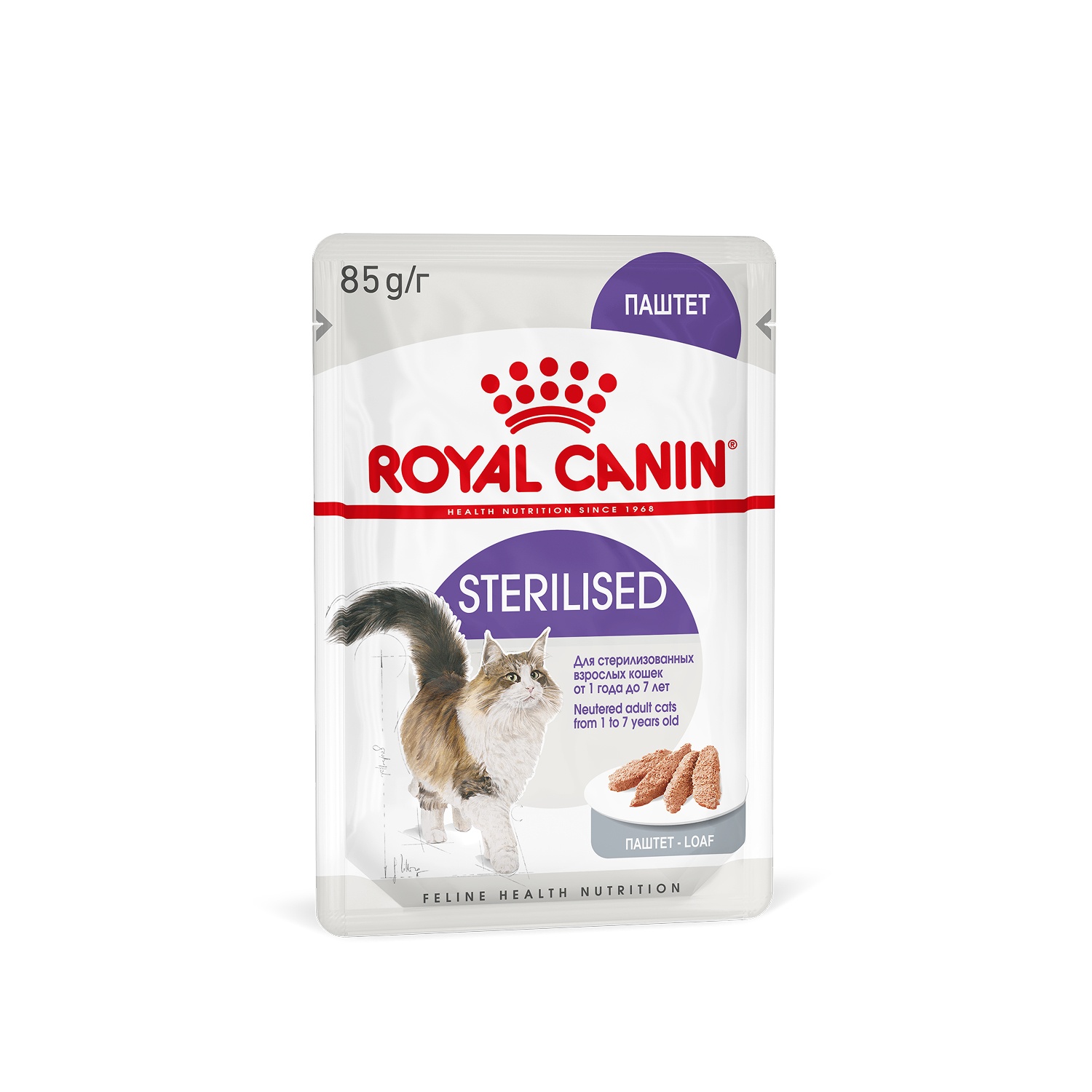 Royal Canin Sterilised паштет пауч для кошек 85 г