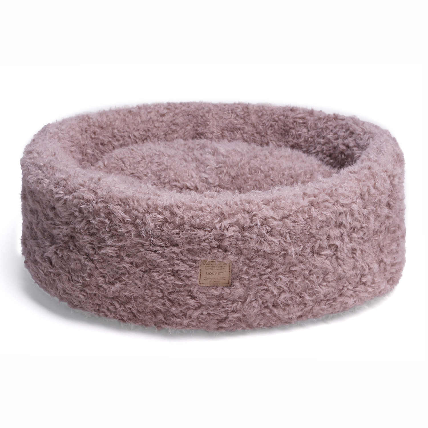 Лежанка Lion Plush Moon LP1006-5 капучино для животных 60*47*18 см