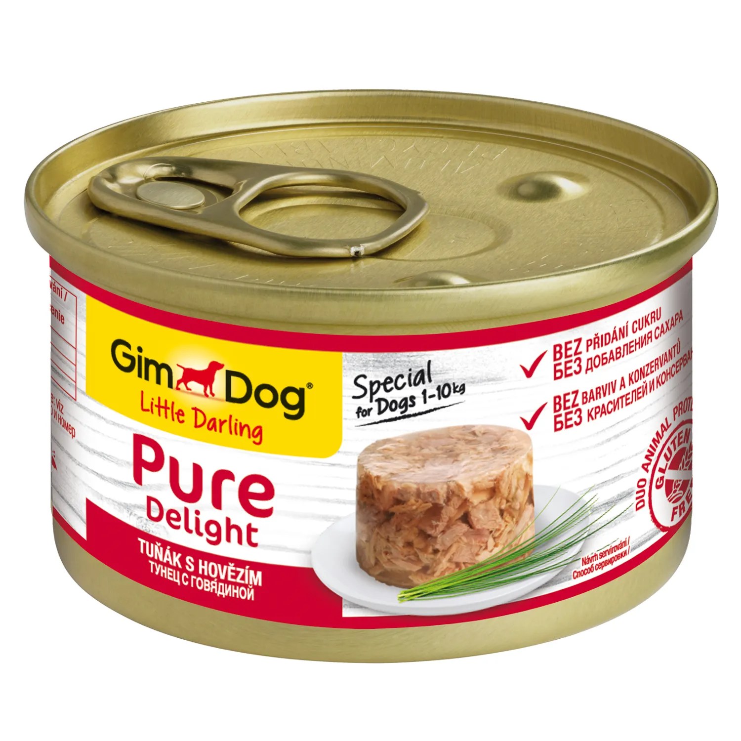 GimDog Pure Delight Тунец/Говядина консервы для собак 85 г 1