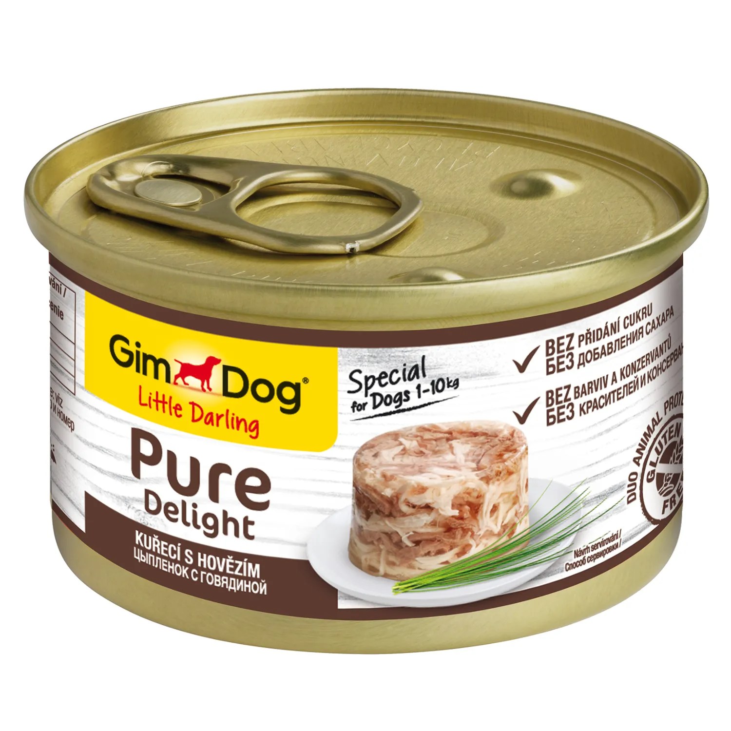 GimDog Pure Delight Говядина/Цыпленок консервы для собак 85 г 1
