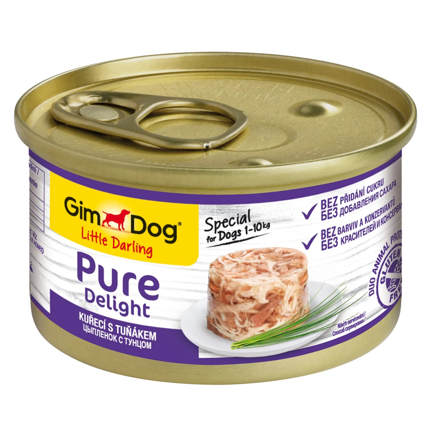 GimDog Pure Delight Тунец/Цыпленок консервы для собак 85 г 1