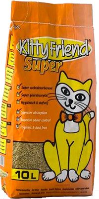 Наполнитель Kittifriend впитывающий Super для кошек 5,5 кг/10 л 1