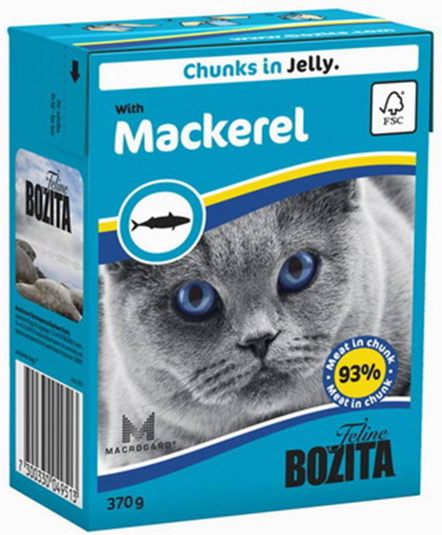 Bozita Feline Скумбрия в желе тетрапак для кошек 370 г 1