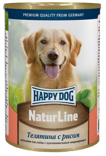 Happy Dog Телятина/Рис конс для собак 400 г 1