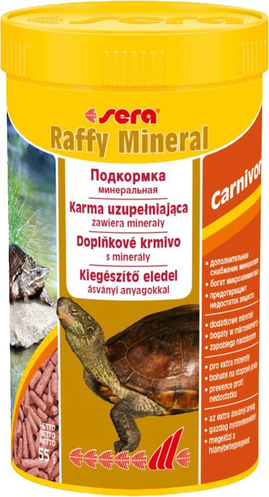 Sera Raffy Mineral корм для рептилий 250 мл 1