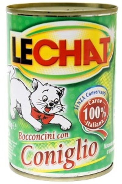 Lechat Кролик в соусе конс для кошек 400 гр 1