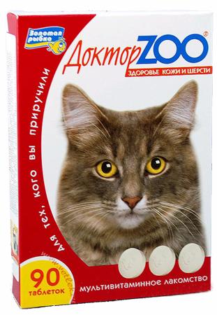 Лакомство Доктор Zoo Биотин с таурином витамин для кошек 90 шт 1