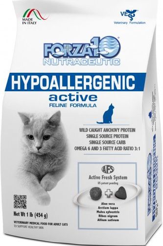 Forza10 Hypoallergenic Active Рыба для кошек 454 г 1