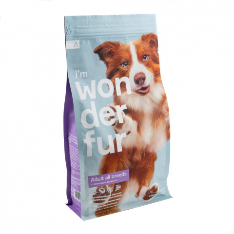 Wonderfur Adult All breeds Ягненок/рис для собак 800 г 2