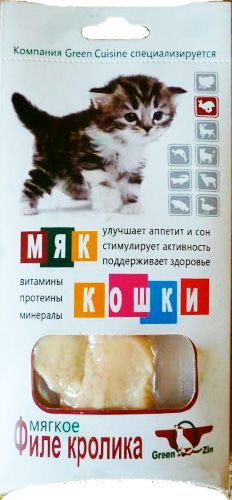 Лак-во Г/К Мяккошки мягкое филе Кролика для котят 30 г 1