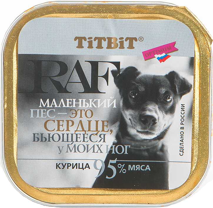 TitBit RAF Курица лам для собак 100 г 1