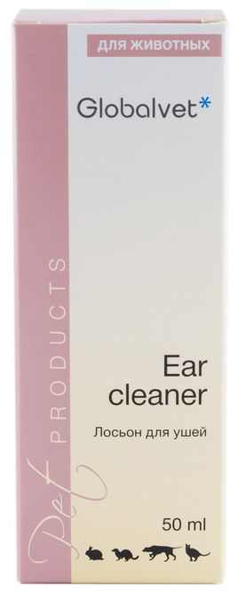 Globalvet Ear cleaner лосьон для ушей для животных 50 мл 1
