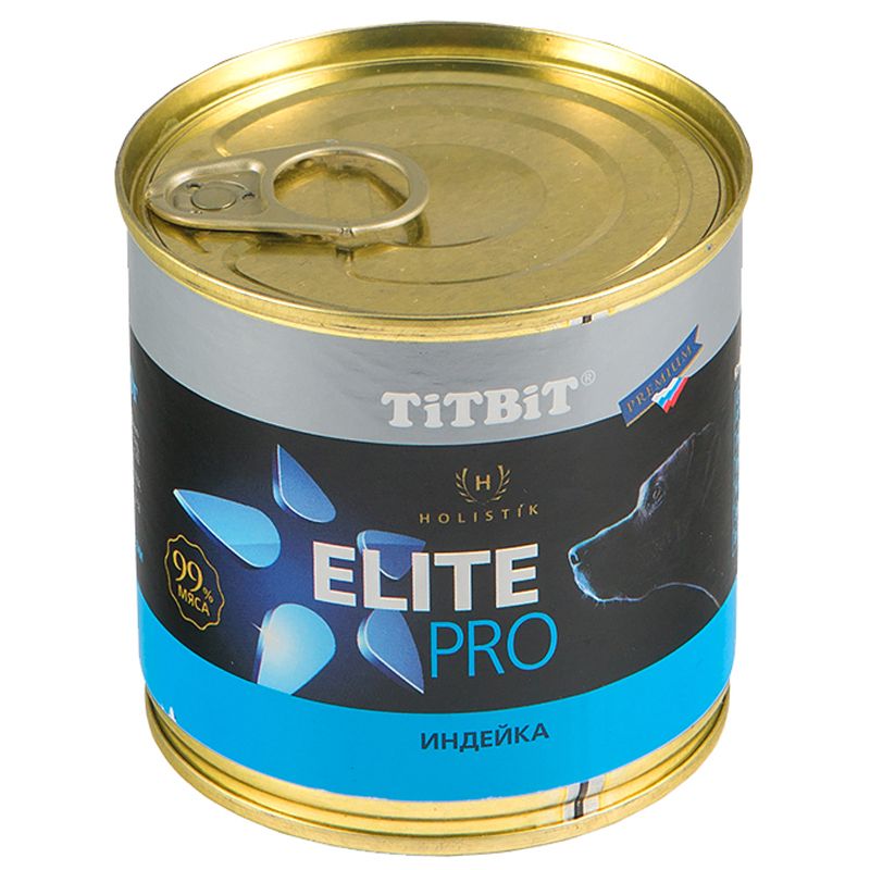 TitBit Elite Pro Индейка конс для собак 240 г 1