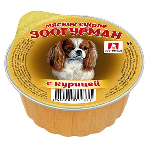 ЗооГурман мясное суфле Курица для собак лам 125г 1