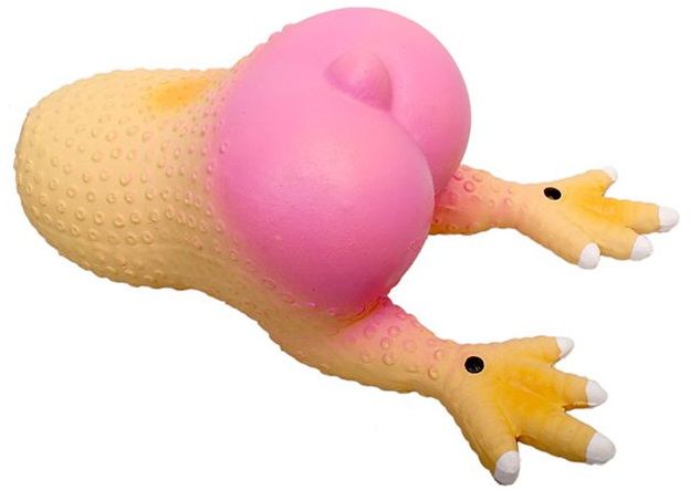 Игрушка Ziver Куриный окорочок с лапами латекс, с пищалкой для собак 17 см 1