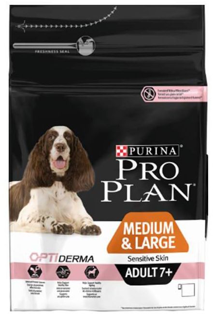 Pro Plan Medium & Large Adult 7+ Sensitive Skin с лососем для собак 14 кг 1