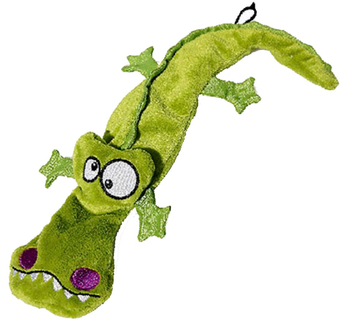 Игрушка GiGwi Крокодил с 4-мя пищалками для собак 38 см 1