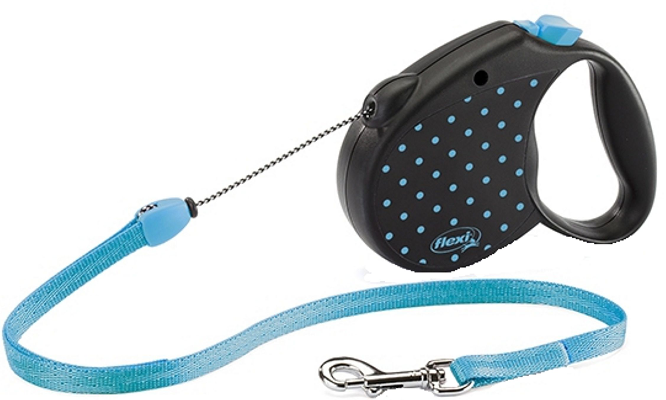 Поводок-Рулетка Flexi Color S Голубой для собак (до 12 кг) трос 5 м 1
