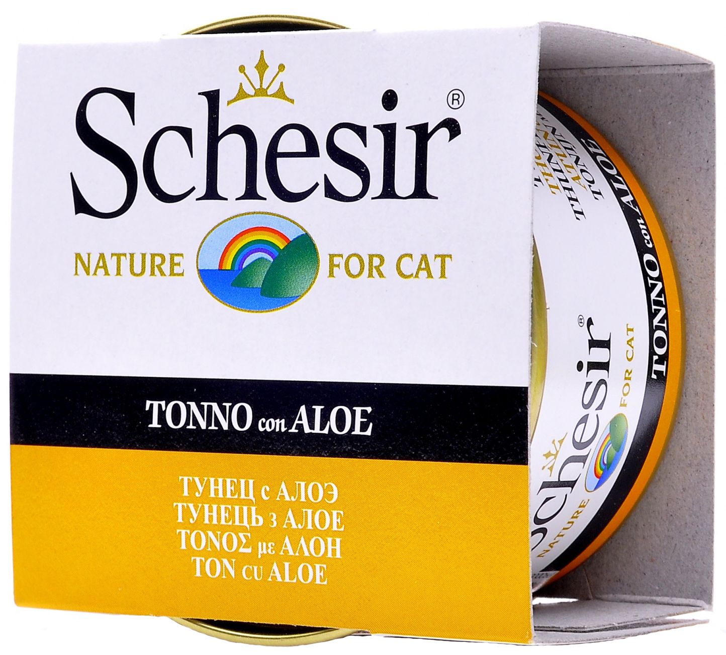 Schesir Тунец/алоэ в желе конс для кошек 85 г 1