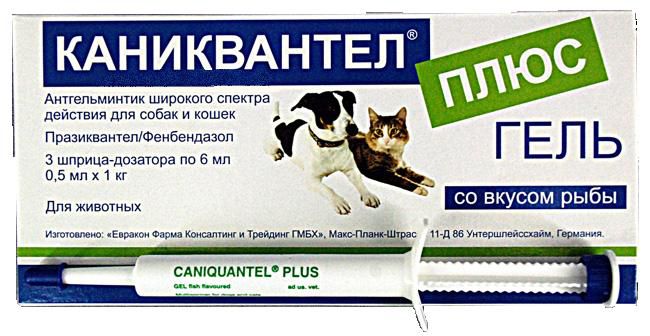 Каниквантел Плюс Гель антигельминтик для кошек и собак 3*6мл( цена за 1 шт ) 1