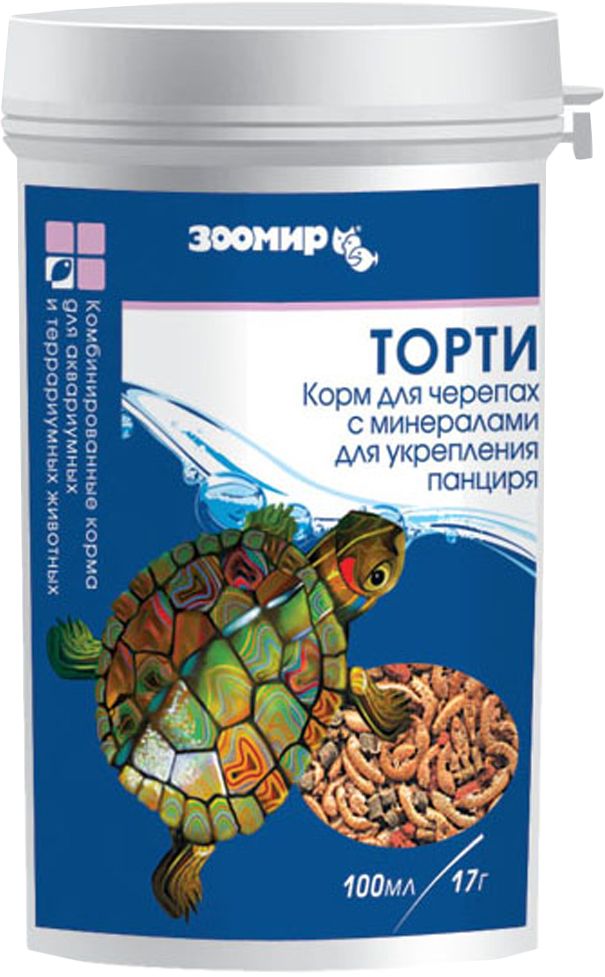 Зоомир Торти корм с минералами для черепах 100 мл 1