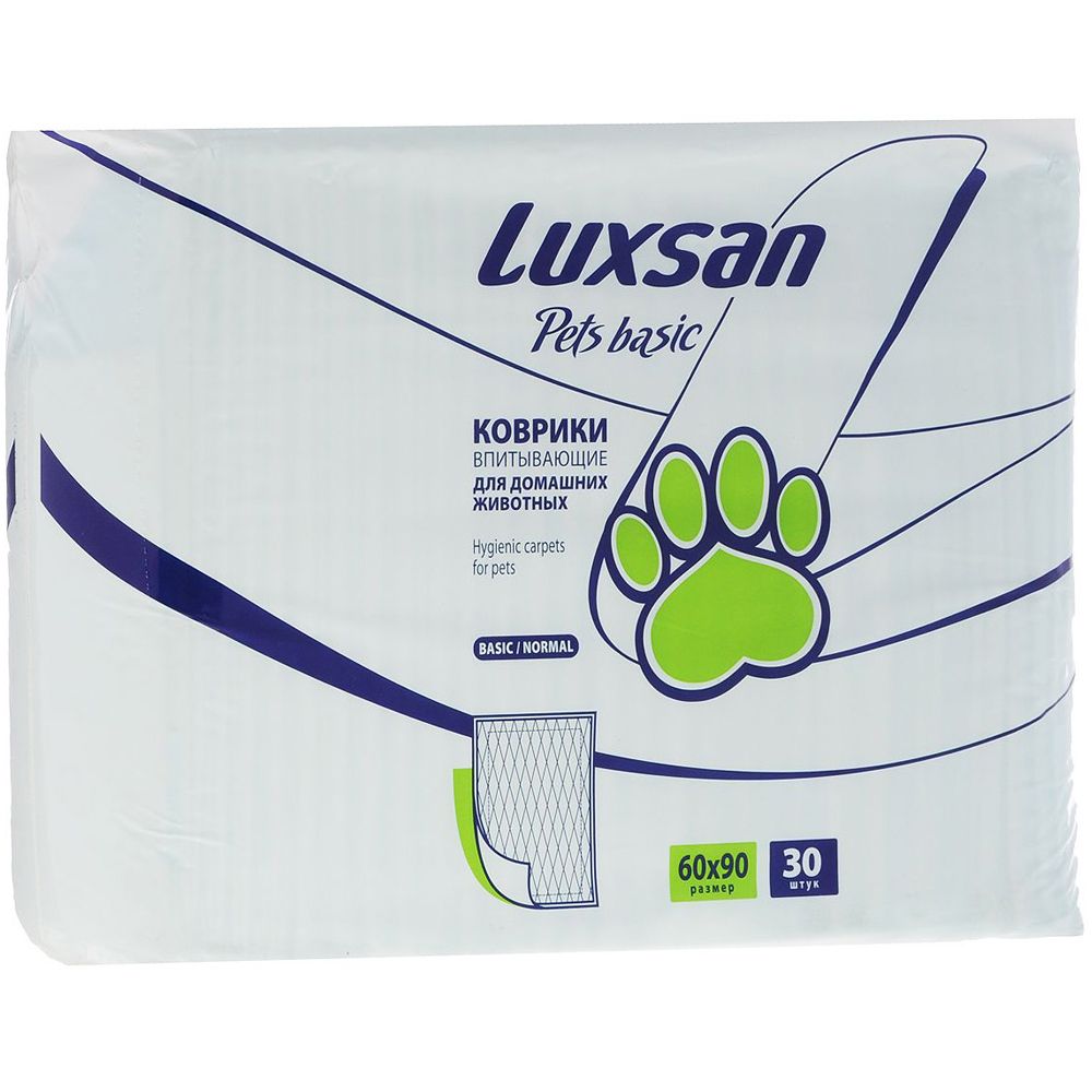 Пеленки Luxsan Pets basic для животных 60*90 см 30 шт (цена за 1 шт) 1