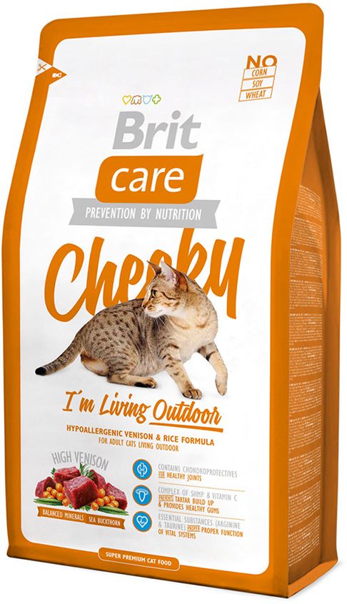 Brit Care Cat Cheeky Living Outdoor для кошек 400 г 1