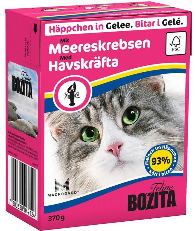 Bozita Feline Лангуст в желе тетрапак для кошек 370 г 1
