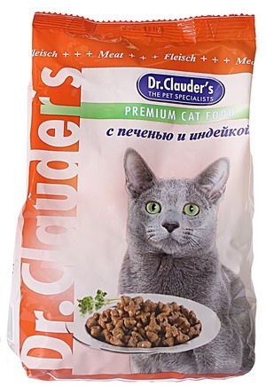 Dr. Clauder's Печень/Индейка для кошек 400 г 1
