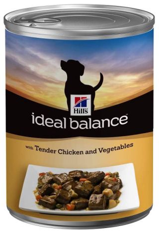 Hill's Ideal Balance Курица/Oвощи конс для собак 363 гр 1