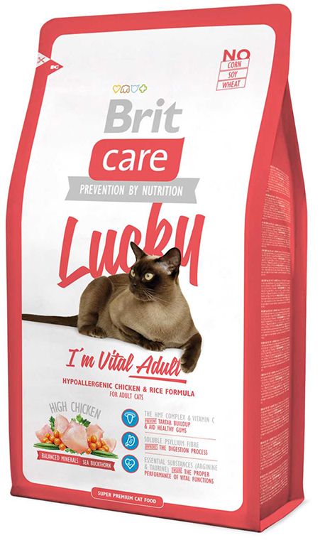 Brit Care Cat Lucky Vital Adult для кошек 400 г 1
