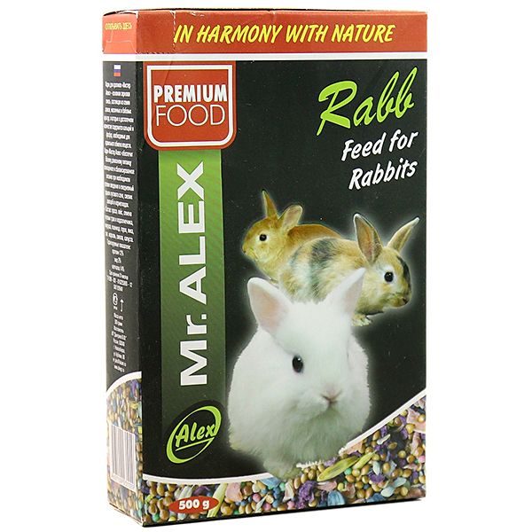 Mr.Alex Rabb корм для кроликов 500 г 1