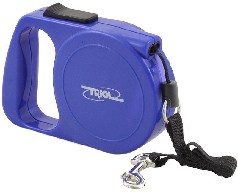 Рулетка Triol Fusion (до 20 кг) трос 5 м синий для собак