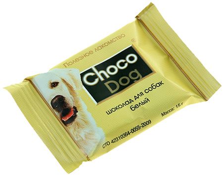 Шоколад Choco Dog белый для собак 15 г 1