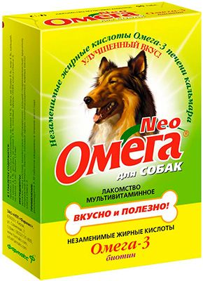 Омега Neo Биотин лакомство витаминное для собак 90 шт 1