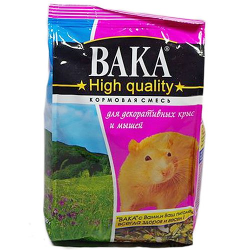 Вака High Quality корм для крыс и мышей декоративных пакет 500 г 1