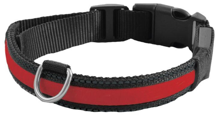 Ошейник Triol Комфорт светодиодный красный для собак 2,5*51-61 см