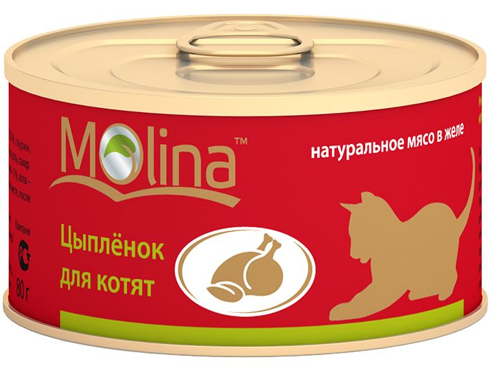 Molina Цыпленок конс для котят 80 г 1