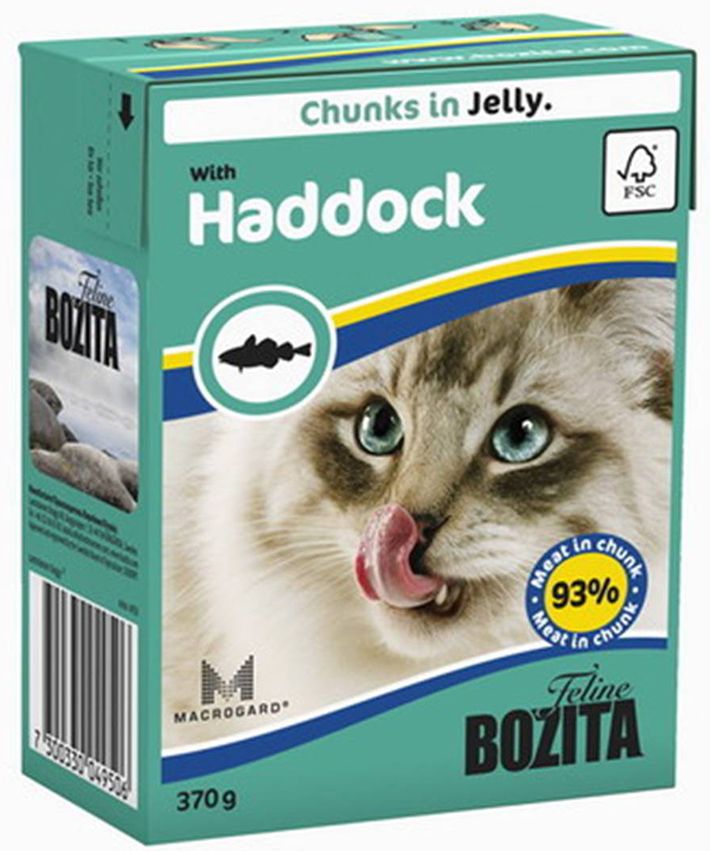 Bozita Feline Морская рыба в желе тетрапак для кошек 370 г 1