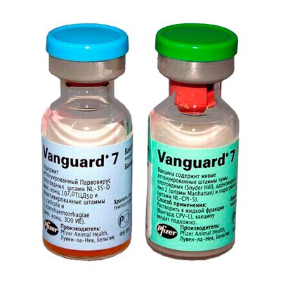 Vanguard 7 (DA2Pi + CPV-L) вакцина для собак 1 доза 1