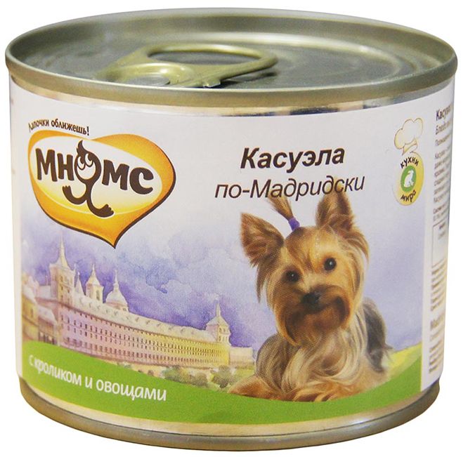 Мнямс Кролик/Овощи консервы для собак 200 г 1